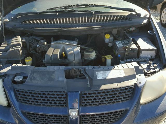 1B4GP15B22B563114 - 2002 DODGE CARAVAN EC BLUE photo 7