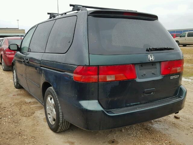 2HKRL18741H590942 - 2001 HONDA ODYSSEY EX GREEN photo 3