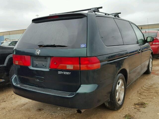 2HKRL18741H590942 - 2001 HONDA ODYSSEY EX GREEN photo 4