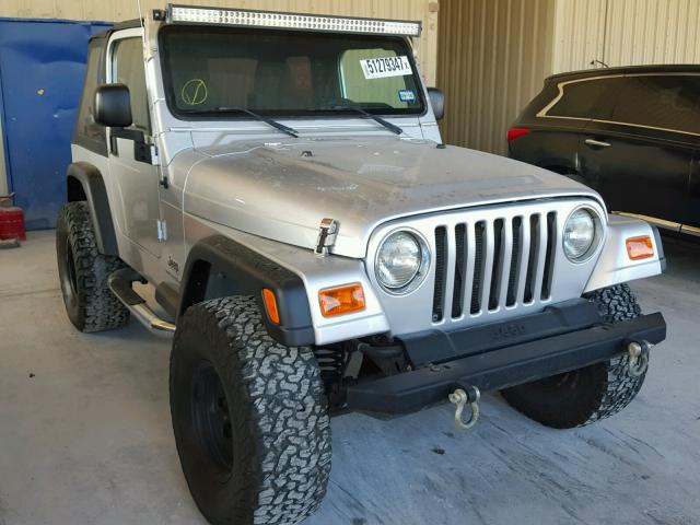 1J4FA29S86P763417 - 2006 JEEP WRANGLER / SILVER photo 1