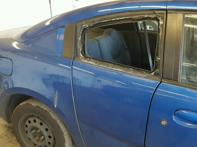 1G8AN12FX4Z159486 - 2004 SATURN ION LEVEL BLUE photo 10