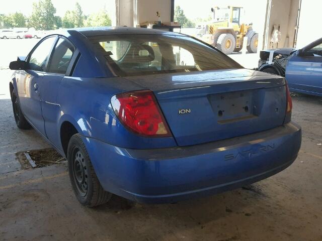 1G8AN12FX4Z159486 - 2004 SATURN ION LEVEL BLUE photo 3