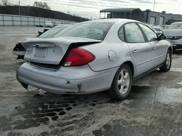 1FAFP53U4YA267199 - 2000 FORD TAURUS SE SILVER photo 4