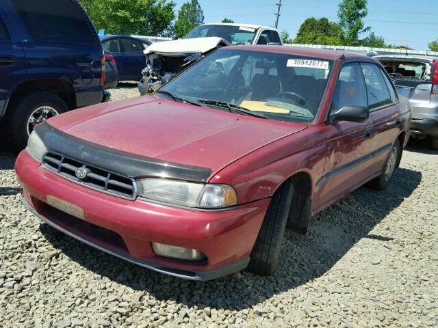 4S3BD4350W7213073 - 1998 SUBARU LEGACY L BURGUNDY photo 2