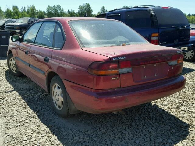 4S3BD4350W7213073 - 1998 SUBARU LEGACY L BURGUNDY photo 3