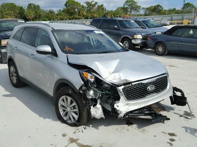 5XYPG4A33GG032682 - 2016 KIA SORENTO LX SILVER photo 1