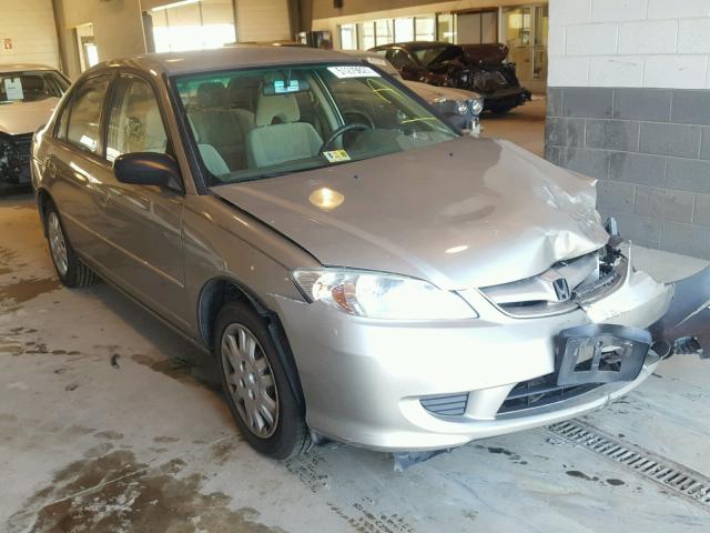 2HGES16514H529291 - 2004 HONDA CIVIC LX GRAY photo 1