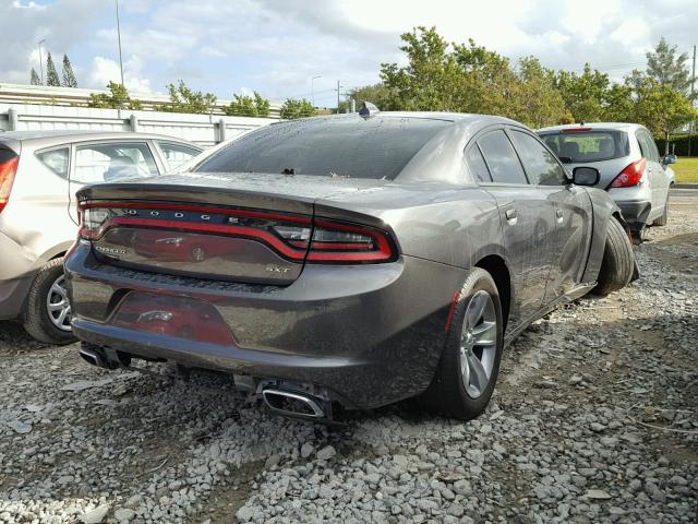 2C3CDXHG1GH214629 - 2016 DODGE CHARGER SX GRAY photo 4