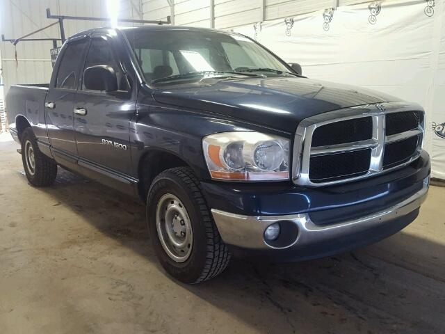 1D7HA18N06J111212 - 2006 DODGE RAM 1500 S BLUE photo 1