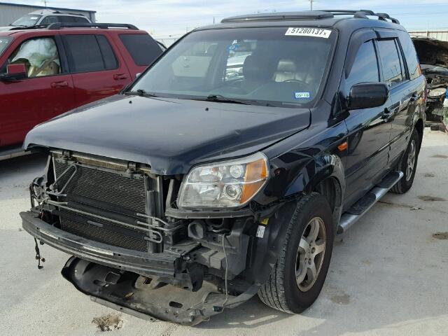 2HKYF18546H512573 - 2006 HONDA PILOT EX BLACK photo 2