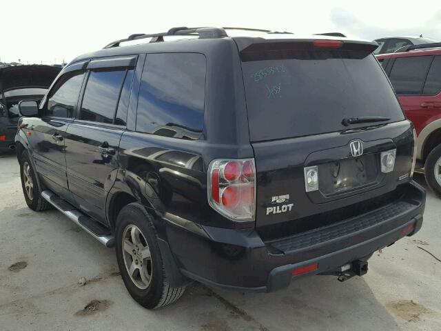 2HKYF18546H512573 - 2006 HONDA PILOT EX BLACK photo 3