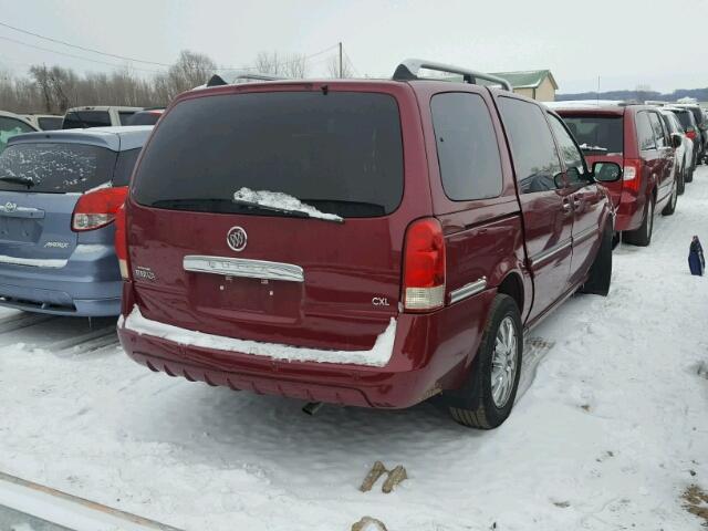 5GADV33L25D157721 - 2005 BUICK TERRAZA CX BURGUNDY photo 4