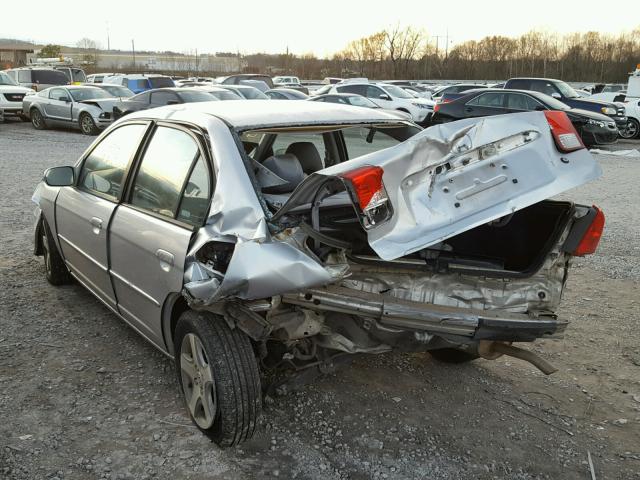 2HGES26775H517199 - 2005 HONDA CIVIC EX SILVER photo 3