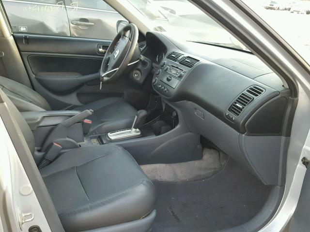 2HGES26775H517199 - 2005 HONDA CIVIC EX SILVER photo 5