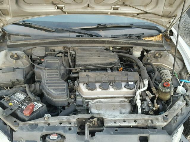 2HGES26775H517199 - 2005 HONDA CIVIC EX SILVER photo 7