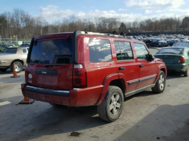 1J8HG48K26C131944 - 2006 JEEP COMMANDER RED photo 4