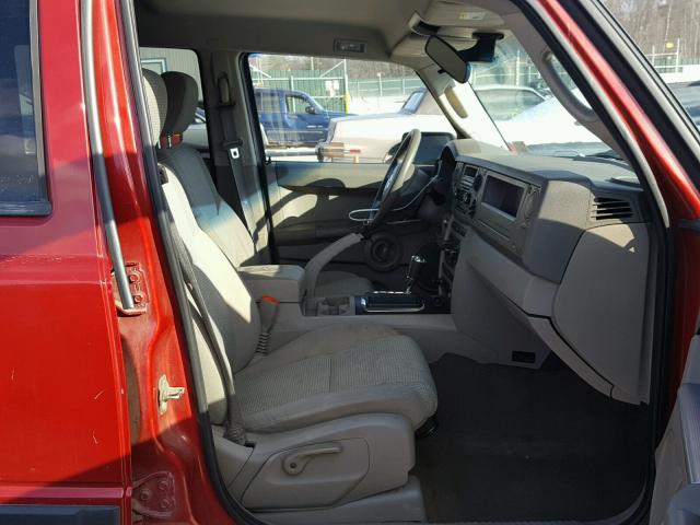 1J8HG48K26C131944 - 2006 JEEP COMMANDER წითელი ფოტო 5