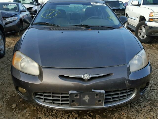 1C3EL56U71N531225 - 2001 CHRYSLER SEBRING LX SILVER photo 9