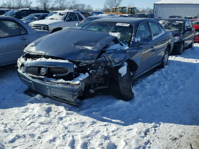 1G4HP54K8YU344523 - 2000 BUICK LESABRE CU BLUE photo 2