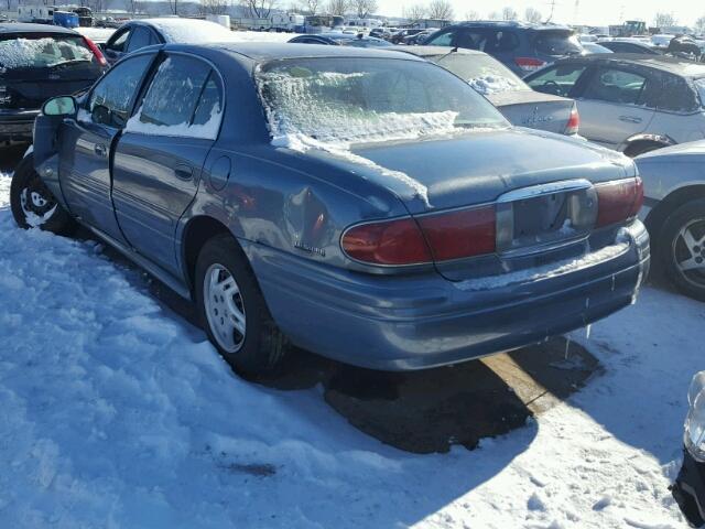 1G4HP54K8YU344523 - 2000 BUICK LESABRE CU BLUE photo 3