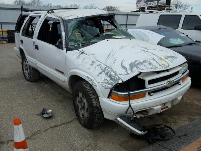 1GNDT13X23K109406 - 2003 CHEVROLET BLAZER WHITE photo 1