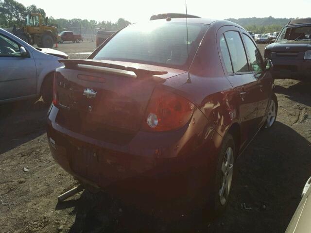 1G1AL58FX87153188 - 2008 CHEVROLET COBALT LT BURGUNDY photo 4