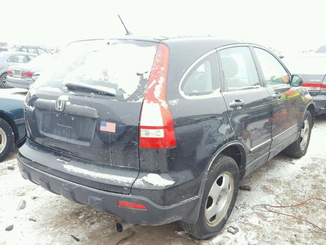 5J6RE48348L030976 - 2008 HONDA CR-V LX BLACK photo 4