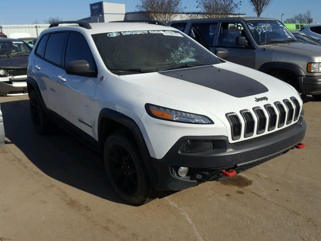 1C4PJMBB1GW112654 - 2016 JEEP CHEROKEE T WHITE photo 1