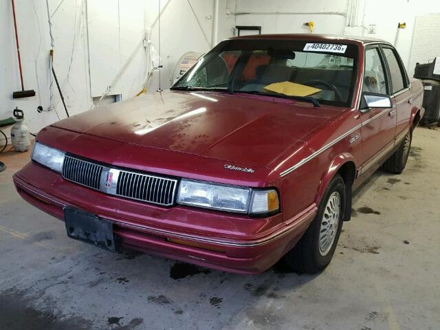 1G3AG55NXP6340670 - 1993 OLDSMOBILE CUTLASS CI MAROON photo 2