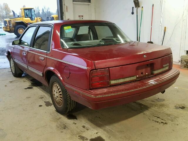 1G3AG55NXP6340670 - 1993 OLDSMOBILE CUTLASS CI MAROON photo 3