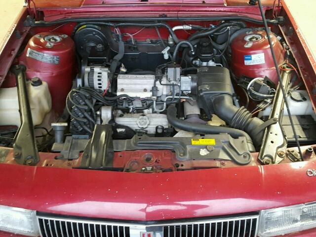 1G3AG55NXP6340670 - 1993 OLDSMOBILE CUTLASS CI MAROON photo 7