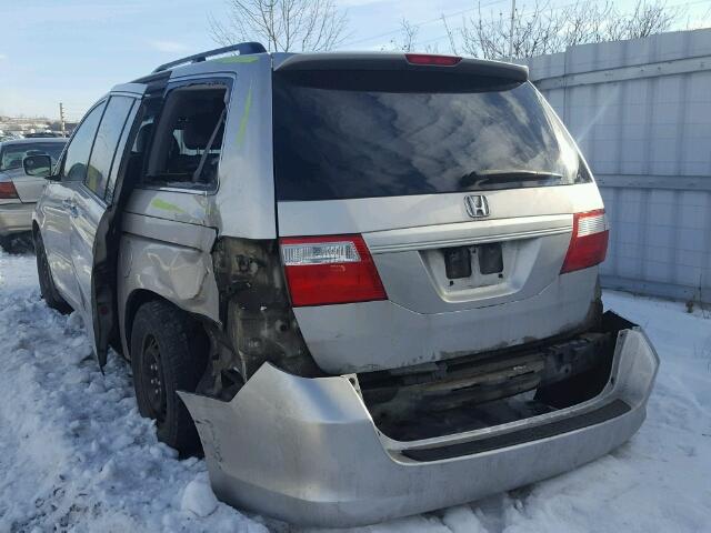 5FNRL38756B503700 - 2006 HONDA ODYSSEY EX SILVER photo 3