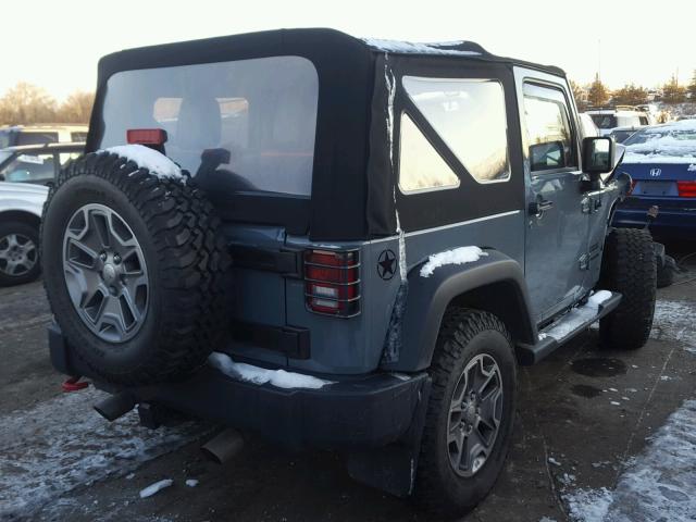 1C4AJWAG0EL160157 - 2014 JEEP WRANGLER S GRAY photo 4