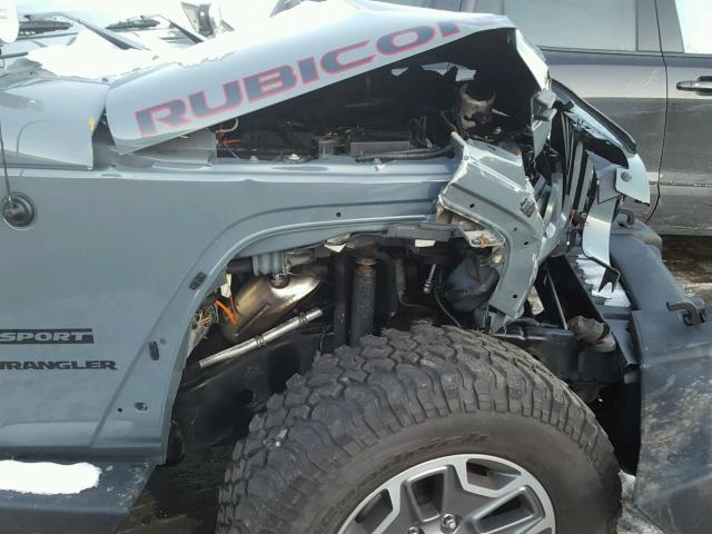 1C4AJWAG0EL160157 - 2014 JEEP WRANGLER S GRAY photo 9