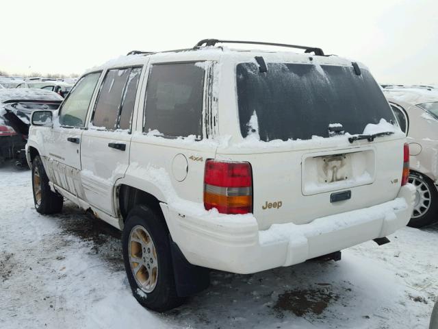 1J4GZ78Y2VC777724 - 1997 JEEP GRAND CHER WHITE photo 3