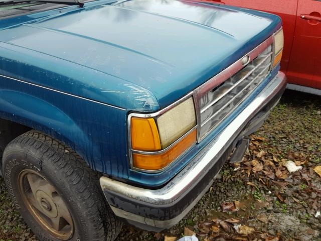 1FMDU34X3RUE72421 - 1994 FORD EXPLORER GREEN photo 9