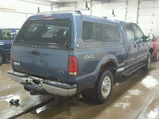 1FTSW21595EA92040 - 2005 FORD F250 SUPER BLUE photo 4