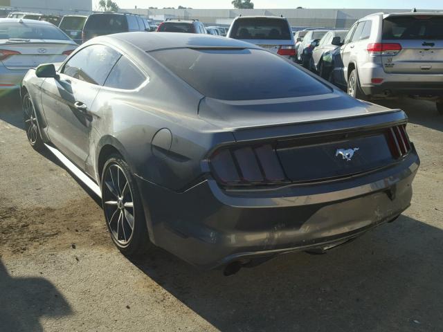 1FA6P8TH6G5231381 - 2016 FORD MUSTANG GRAY photo 3