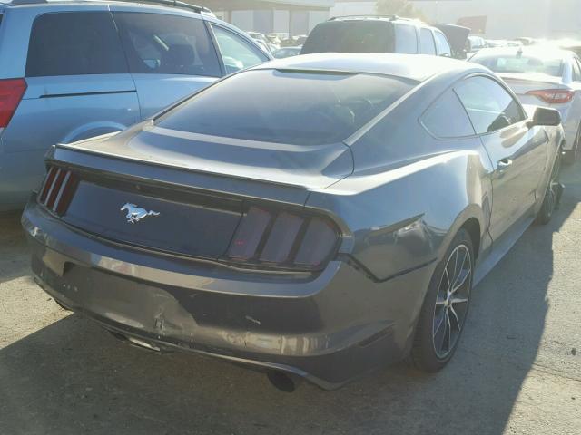 1FA6P8TH6G5231381 - 2016 FORD MUSTANG GRAY photo 4