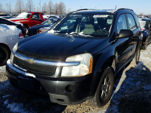 2CNDL13F986320849 - 2008 CHEVROLET EQUINOX LS BLACK photo 2