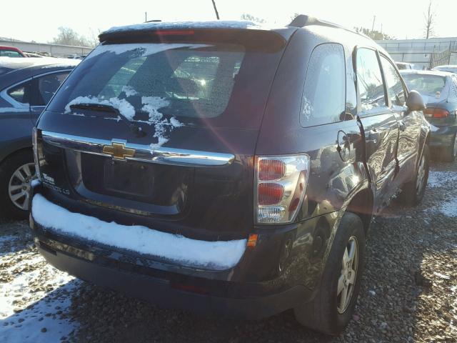 2CNDL13F986320849 - 2008 CHEVROLET EQUINOX LS BLACK photo 4