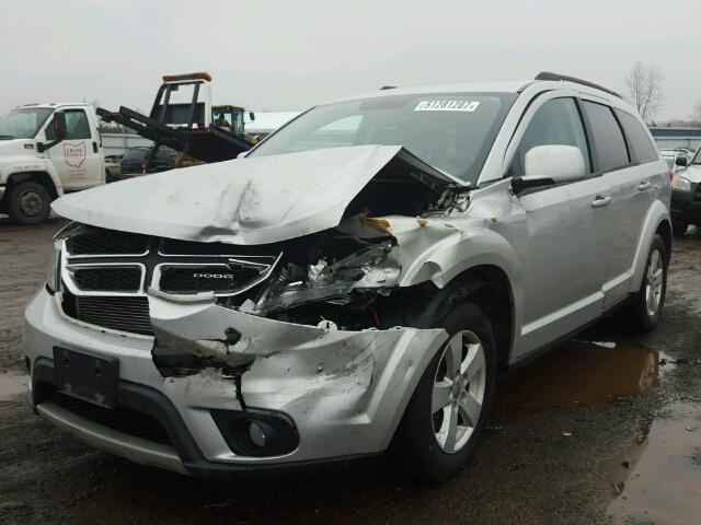 3C4PDCBB2CT394692 - 2012 DODGE JOURNEY SX SILVER photo 2