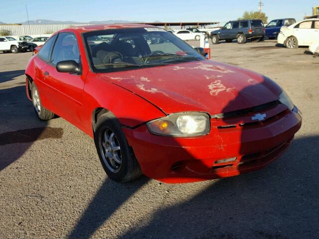 1G1JF12F737290395 - 2003 CHEVROLET CAVALIER L RED photo 1