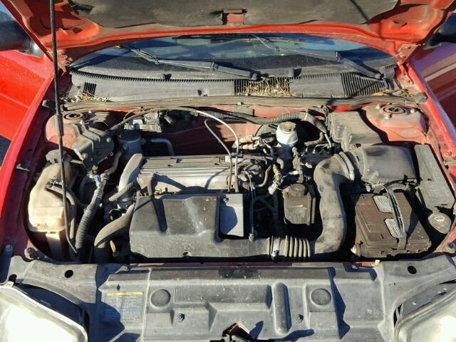 1G1JF12F737290395 - 2003 CHEVROLET CAVALIER L RED photo 7