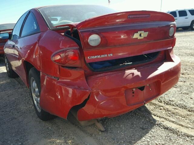 1G1JF12F737290395 - 2003 CHEVROLET CAVALIER L RED photo 9