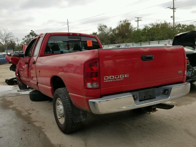 3D7LA38623G712214 - 2003 DODGE RAM 3500 S RED photo 3