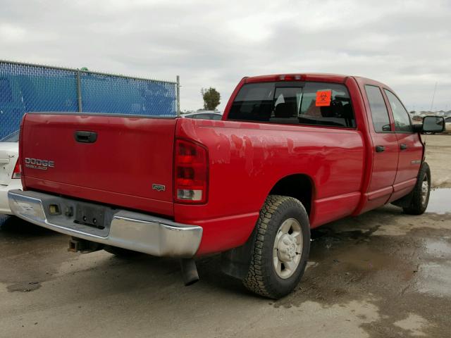 3D7LA38623G712214 - 2003 DODGE RAM 3500 S RED photo 4