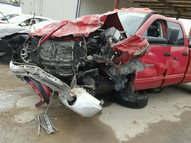 3D7LA38623G712214 - 2003 DODGE RAM 3500 S RED photo 9