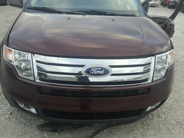 2FMDK4KC9ABB07957 - 2010 FORD EDGE LIMIT BURGUNDY photo 7