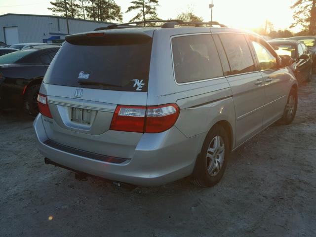 5FNRL38786B428250 - 2006 HONDA ODYSSEY EX SILVER photo 4